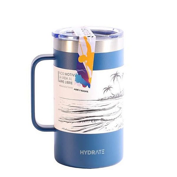 Garrafa Hidratante Manija 710 ML Azul Marinho