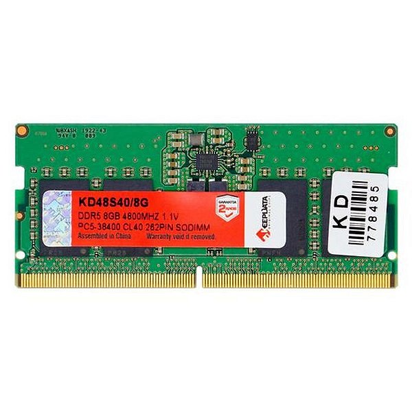Memória RAM Keepdata 8GB DDR5 4800MT/s para Notebook - KD48S40/8G de Alto Desempenho