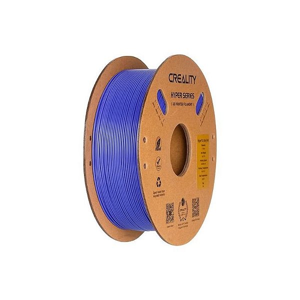 Filamento Creality Hyper PLA 1KG 1.75MM para Impressora 3D - Azul Perry