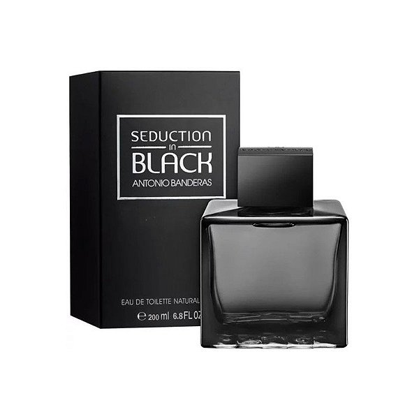 Perfume Antonio Banderas Seduction in Black EDT 200ml - Masculino