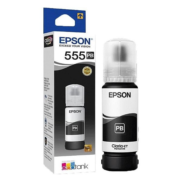 Recarga De Tinta Epson T555120 70Ml - Cor Preta.