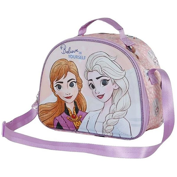 Lancheira Escolar Frozen 2 3D para Meninas