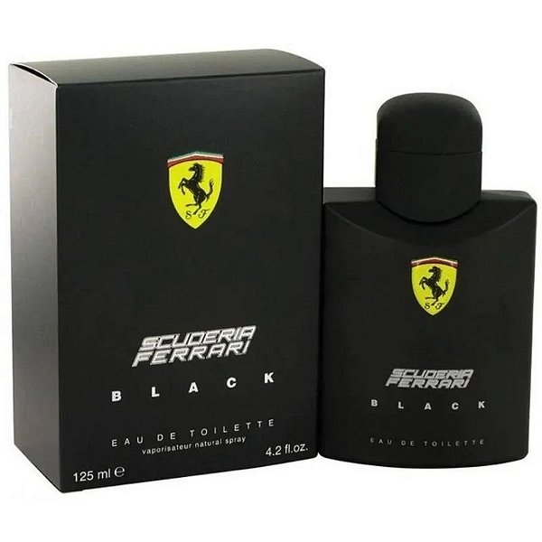 Fragrância Ferrari Black EDT 125mL - Aromático Masculino