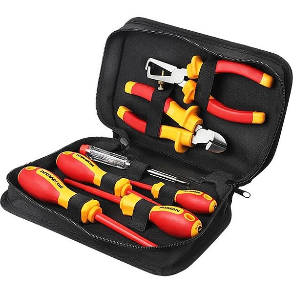 Kit de Ferramentas Elétricas Profissionais Fixman VDE CT7 - 7 Peças