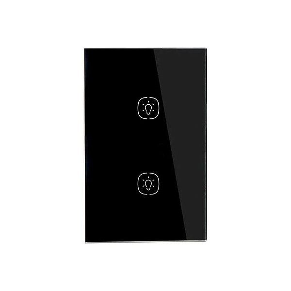 Interruptor de Parede Inteligente Zemismart Zigbee ZN U02U com 2 Botões Pr - Automação Residencial de Alta Tecnologia