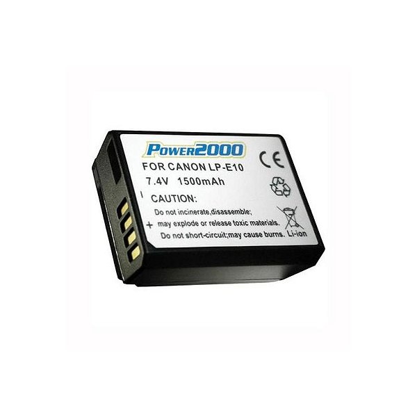 Bateria Recarregável De Substituição Para Câmera Canon Lp-E10 - 1500Mah