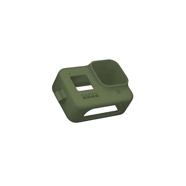 Case De Silicone Para Câmera Gopro Hero8 Com Cordão Ajustável - Verde
