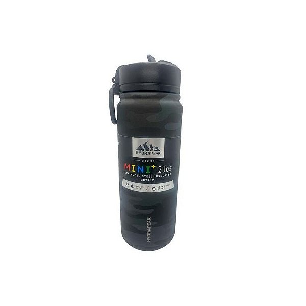 Garrafa Térmica Copo Térmico Hp Mini20 Blkcamo 600Ml Preto