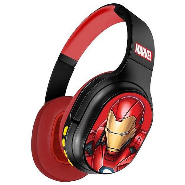Fone Bluetooth Xtech XTH-M660IM Iron Man - 32 Ohms, Vermelho e Preto