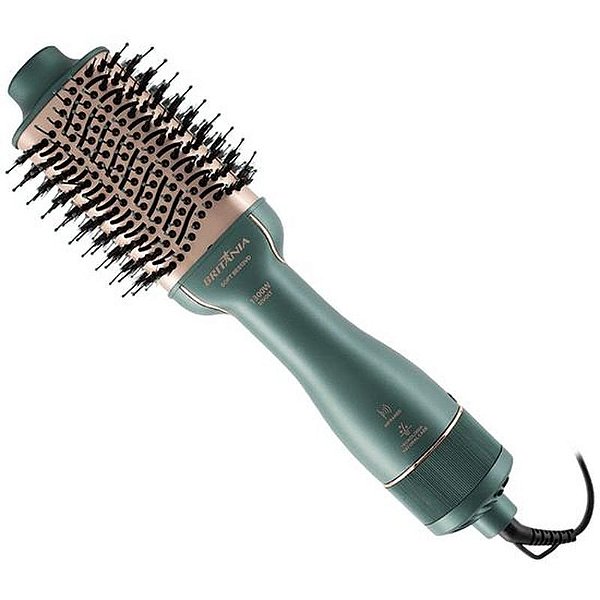 Escova Secadora Britania BES13VD Soft 1300W Bivolt - Verde e Rosa Elegante