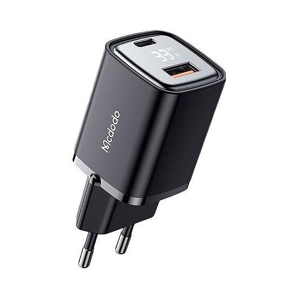 Carregador de Parede Mcdodo CH-1701 USB-C/USB-A com LED - Preto