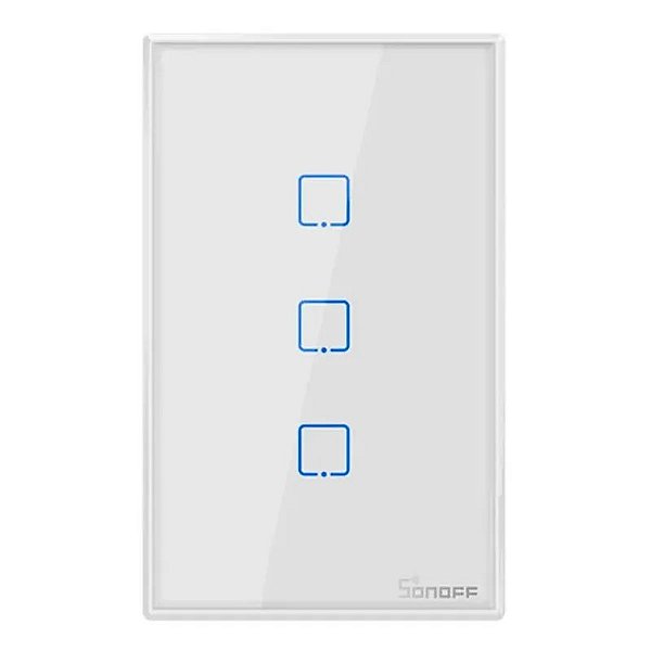 Interruptor de Parede Inteligente Sonoff TX T2US3C - Cor Branca