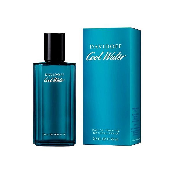 Perfume Davidoff Cool Water - Eau de Toilette Masculino 75ML - Frescor e Elegância