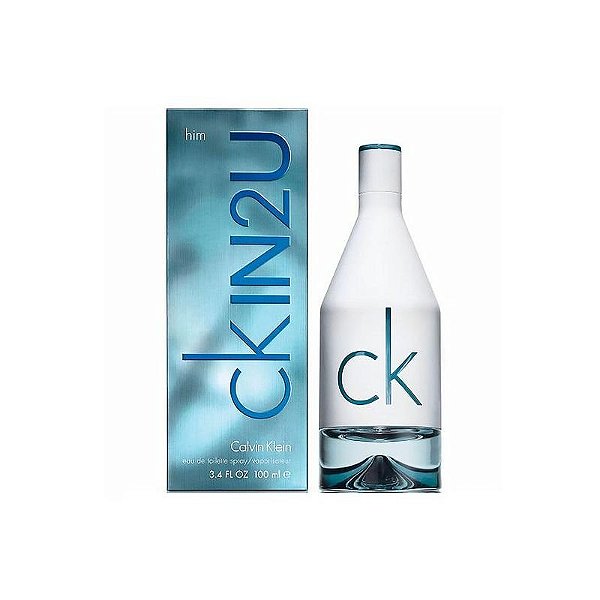 Perfume Masculino Calvin Klein IN2U EDT 100ML - Fragrância Moderna e Vibrante