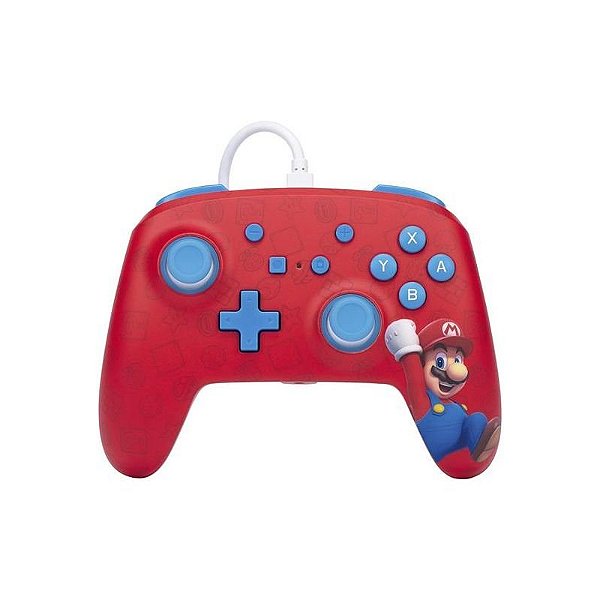 Controle Powera PWA-A02581 com Cabo de 3 Metros para Nintendo Switch - Edição Mario
