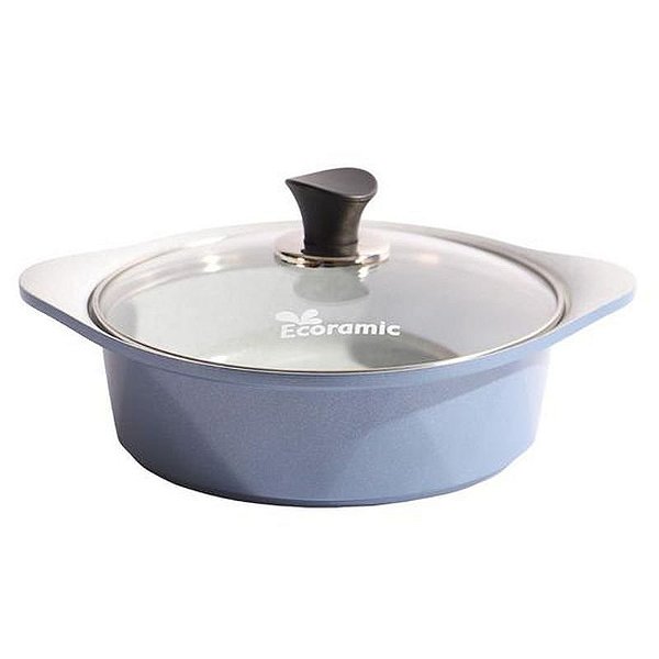 Cazuela Cerâmica Ecoramic com Tampa Azul 22CM