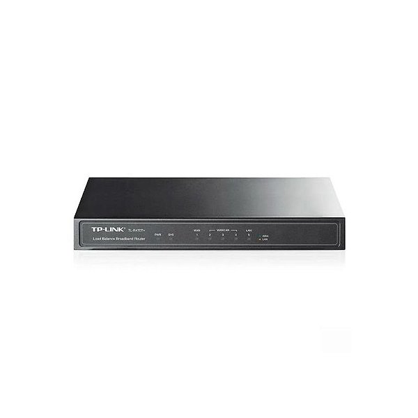 Roteador TP-Link TL-R470T com Balanceamento de Carga e 4 Portas - Cor Preto