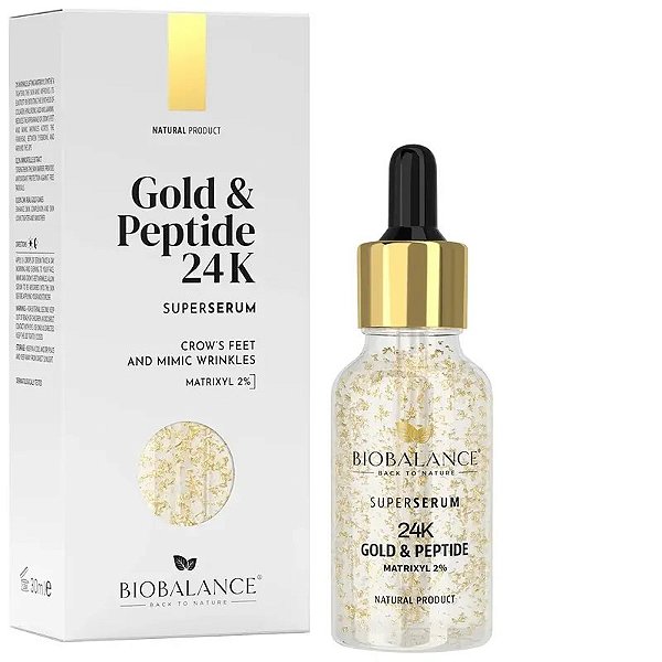 Soro Bio Balance Oro Com Peptídeos - 30Ml Para Rejuvenescimento Da Pele