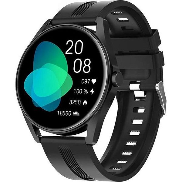Relógio Inteligente G-Tide R3 - Preta Com Monitoramento De Saúde E Atividades