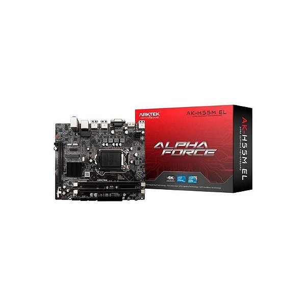 Placa Mãe Arktek AK-H55M El DDR3 LGA 1156 Chipset H55 Micro ATX - Desempenho Superior