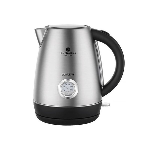 Jarra Elétrica Electrobras Concept 1.7L 220V - Preto e Prata Elegante