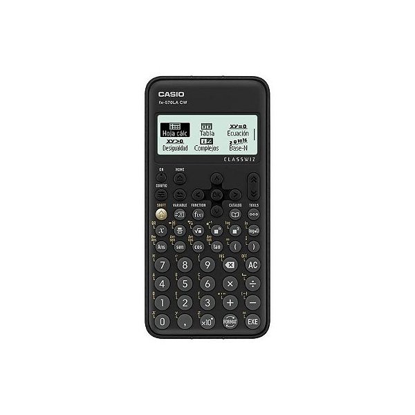 Calculadora Científica Casio FX-570LACW-W - Preta, Alta Performance e Versatilidade