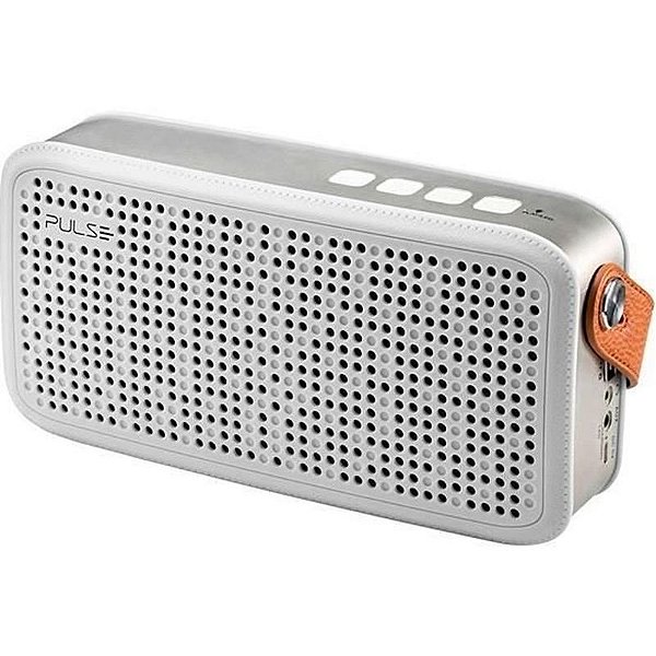 Alto-Falante Bluetooth Pulse Sp248Sa Em Branco E Prata