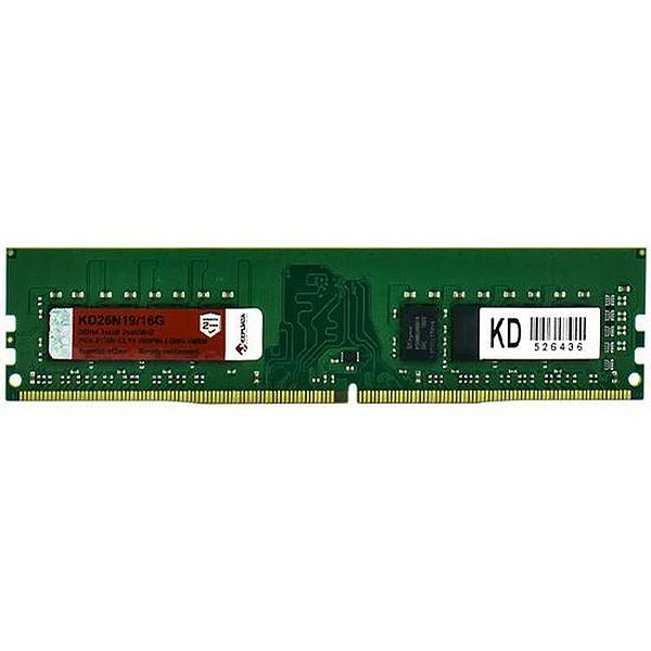 Memória RAM DDR4 16GB Keepdata KD26N19/16G 2666MHz - Verde para PC