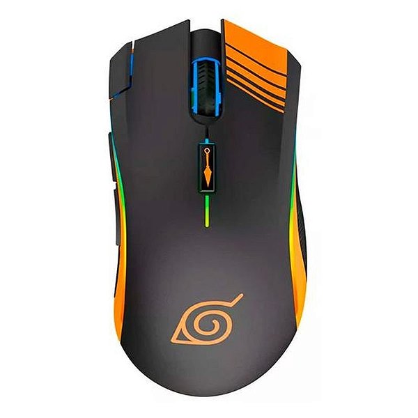 Mouse Gamer Checkpoint Leaf Naruto MX-200 RGB 10000 DPI Preto