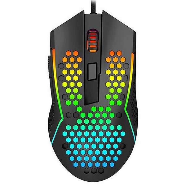 Mouse Gamer Redragon M987-K Reaping USB RGB - Preto com Iluminação Personalizável