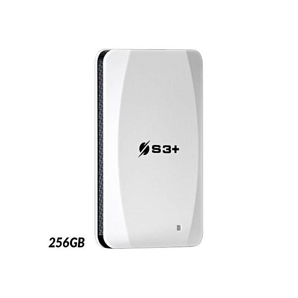 SSD Externo Play Plus S3 - 256GB USB 3.2 S3SSDP256 para Armazenamento Rápido