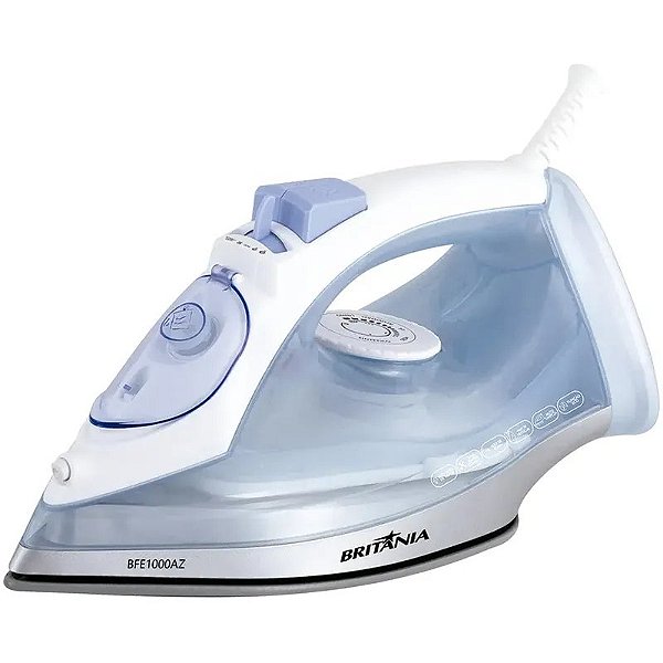 Ferro de Passar Roupa a Vapor Britania BFE1000AZ 110V - Azul