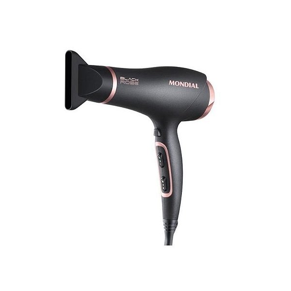 Secador de Cabelo Mondial SC 37 Preto e Rosa 220V