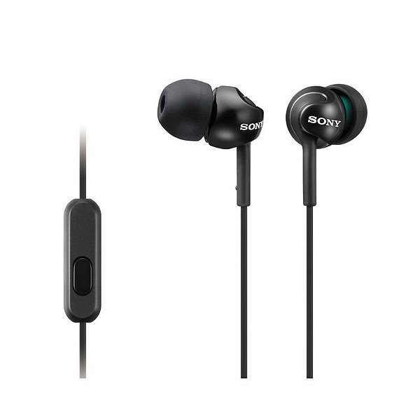 Fone de Ouvido Sony MDR EX110AP - Preto