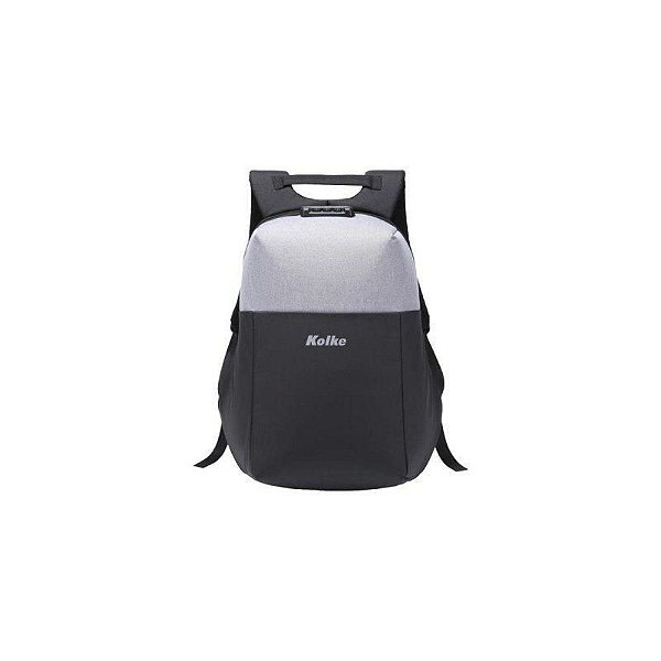 Mochila Anti-Roubo Cinza/Negra Nb Kolke Kvm-532