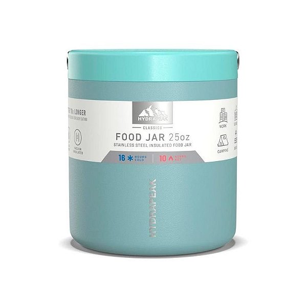 Marmita Térmica Hydrapeak Hp-Jar-25 739Ml - Aqua - Pote Térmico Resistente Para Refeições