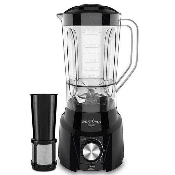 Liquidificador Britania Turbo BLQ970 com Filtro - 220V para Alta Performance na Cozinha