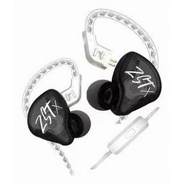 Fone de Ouvido KZ ZST X com Alta Qualidade de Som e Conforto Ergonômico