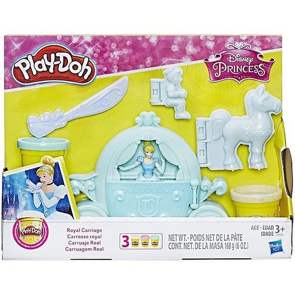 Carruagem da Cinderela Play-Doh - Hasbro C1045 para Diversão Criativa