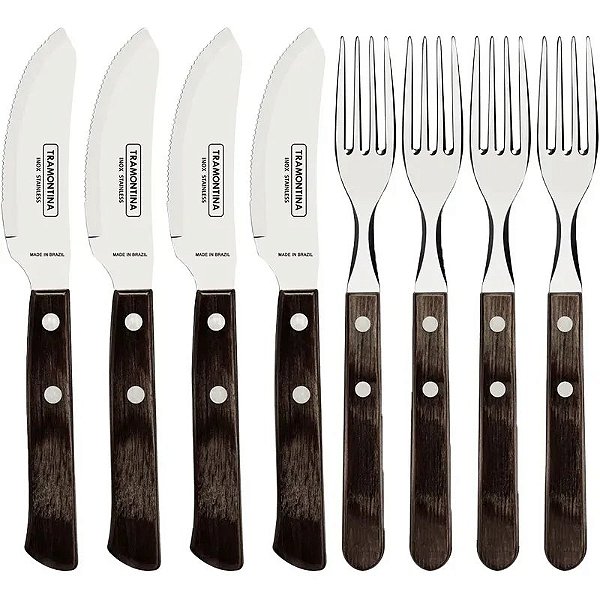Conjunto De Talheres Para Pizza Tramontina - 8 Peças - Modelo 29899/174