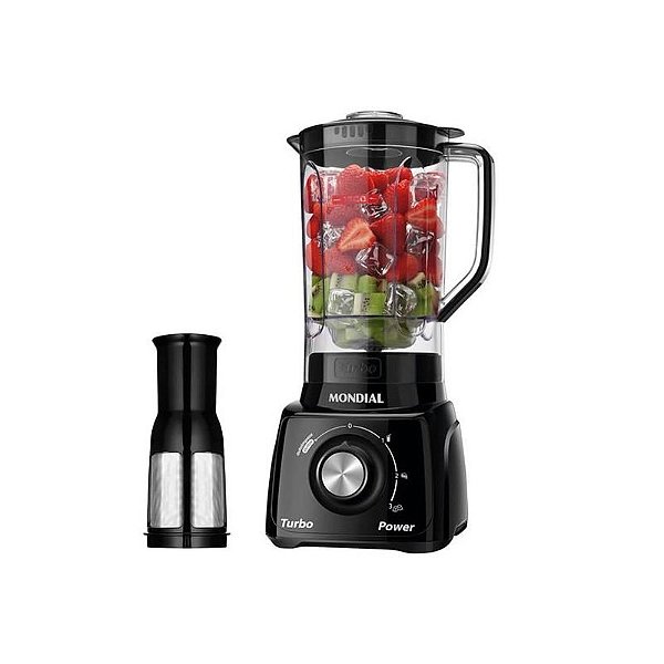 Liquidificador Mondial Turbo Power L-99-FB 550W 3 Velocidades Preto 127V