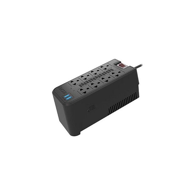 Estabilizador de Voltagem Forza FVR-1222USB 1200VA - Proteção para Equipamentos Eletrônicos