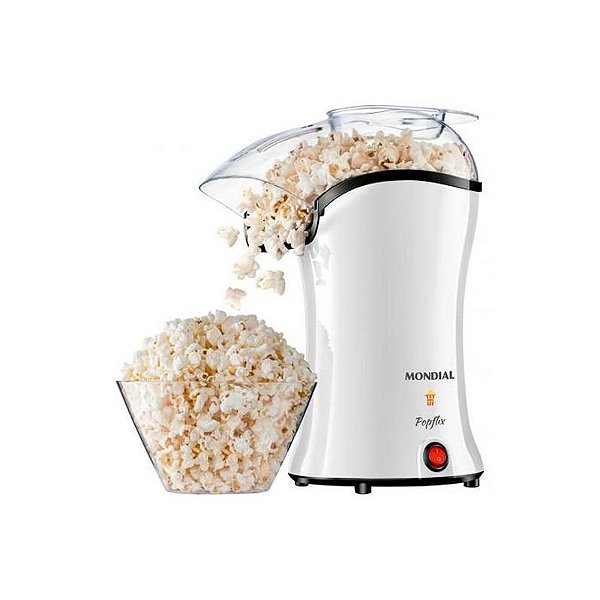 Popcorn Maker Elétrico Mondial Popflix PP-04 - 1200W - 220V - Branco
