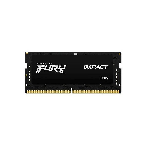 Memória RAM DDR5 Kingston Fury Impact 8GB 4800MHz para Notebook - Preto (KF548S38IB/8)