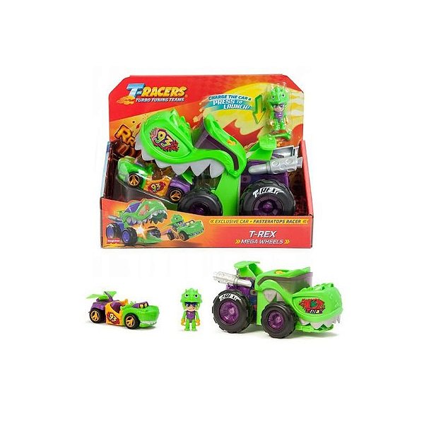 Conjunto T-Racers S - Mega Rodas - T-Rex 1X6