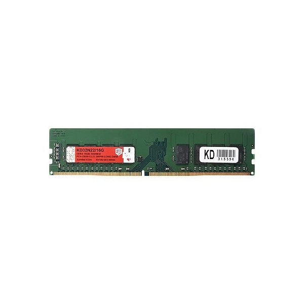 Memória RAM 16GB DDR4 3200MHz Keepdata KD32N22 - Verde para PC