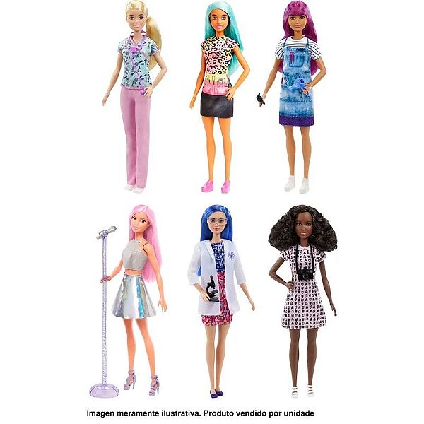 Boneca Barbie Profissões Diversas - Mattel DVF50