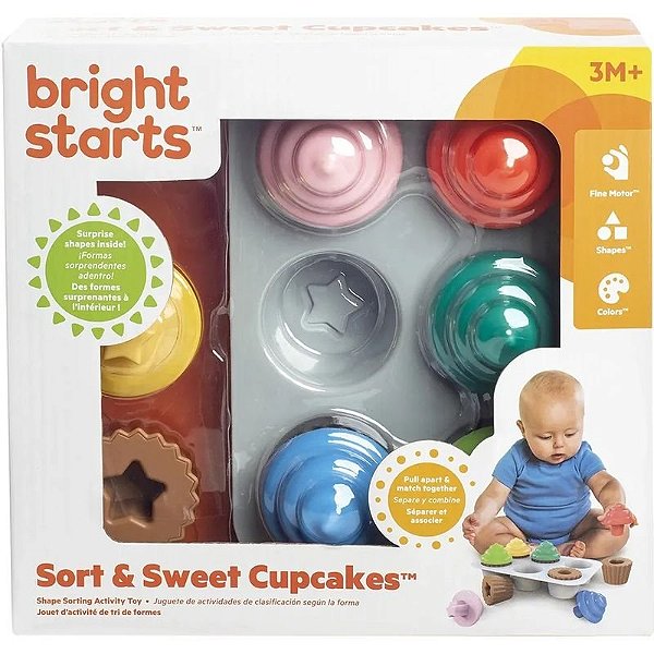 Brinquedo de Empilhar Cupcakes Sort & Sweet por Bright Starts