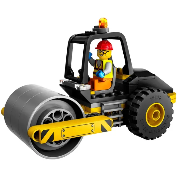 Construção City - Rolo Compactador de Brinquedo 78 Peças