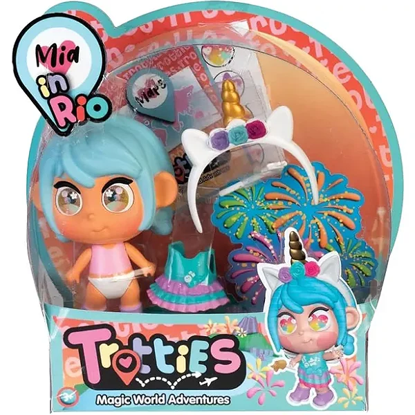 Boneca Mia Rio Trotties Famosa Toys - Edição Especial